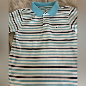 Crown Blue Striped Kids Polo Shirt by Crown & Ivy